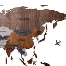 Wooden World Map 150x75 cm brown (5) standard