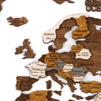 Wooden World Map 100x50 cm brown (5) full