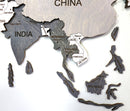 Wooden World Map 150x75 cm light gray (6) standard