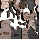 Wooden World Map 200x100 cm light gray (6) full