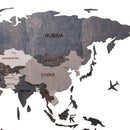 Wooden World Map 150x75 cm light gray (6) full