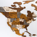 Wooden World Map 200x100 cm brown (5) full