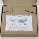 Wooden World Map 150x75 cm dark gray (3) full