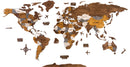 Wooden World Map 200x100 cm brown (5) full